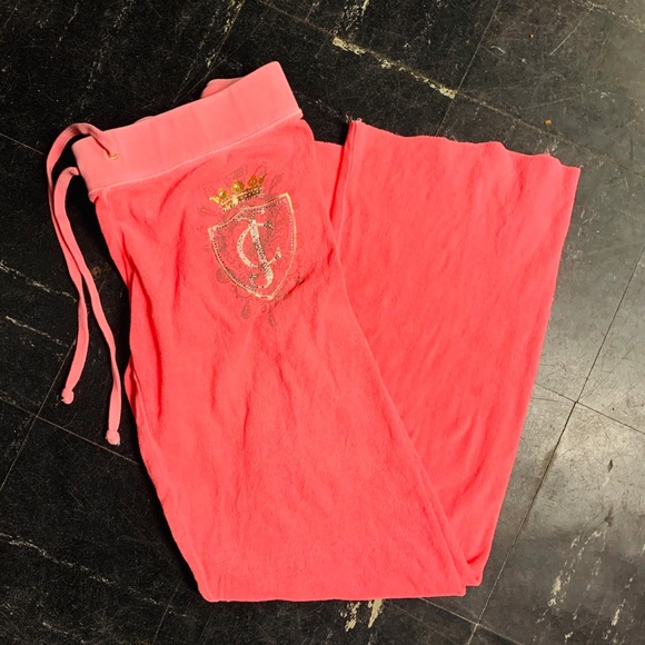 Juicy Couture Pants - Juicy Couture Orange Terry Cloth Pants
